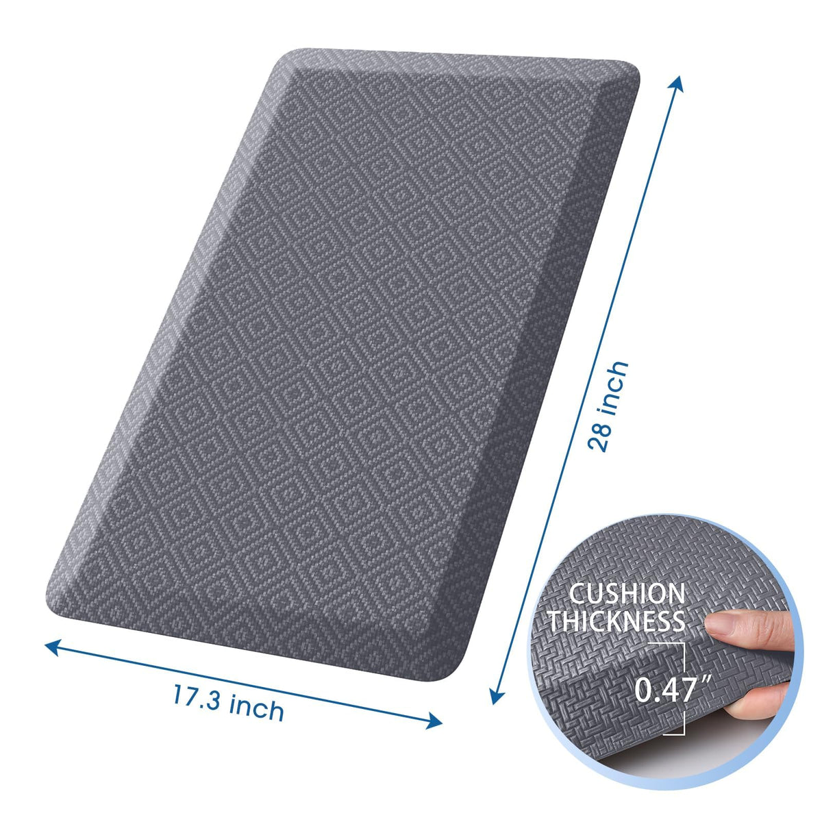 Mattitude non-slip bottom keeps the mat in place on slick floors