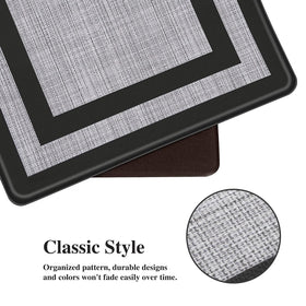 Mattitude non-slip back demonstrates safe, stable placement on kitchen floors.