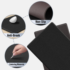 Mattitude waterproof surface resists spills and wipes clean easily