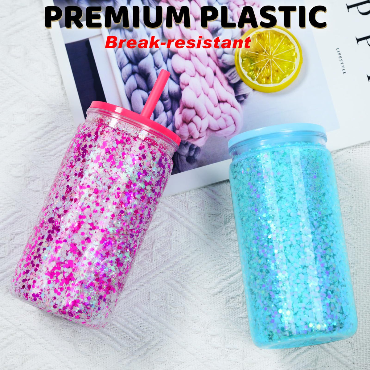 Maucircol 20-pack with straws and plugs ready for gifting.