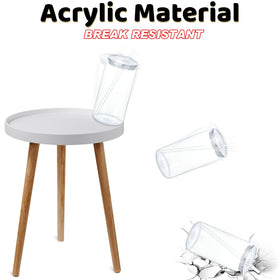 Maucircol six-pack plastic tumblers ready for parties, picnics, and family gatherings.