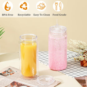 Maucircol BPA-free plastic tumbler emphasizing safety and durability