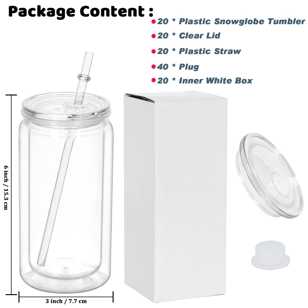 Maucircol clear lid showcases décor while keeping drinks tidy.
