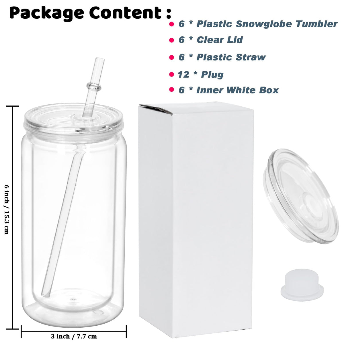 Maucircol DIY glitter cup ideal for parties and personalized gifts