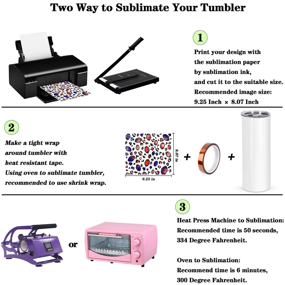 Maucircol straight-sided design enables seamless full-wrap sublimation.