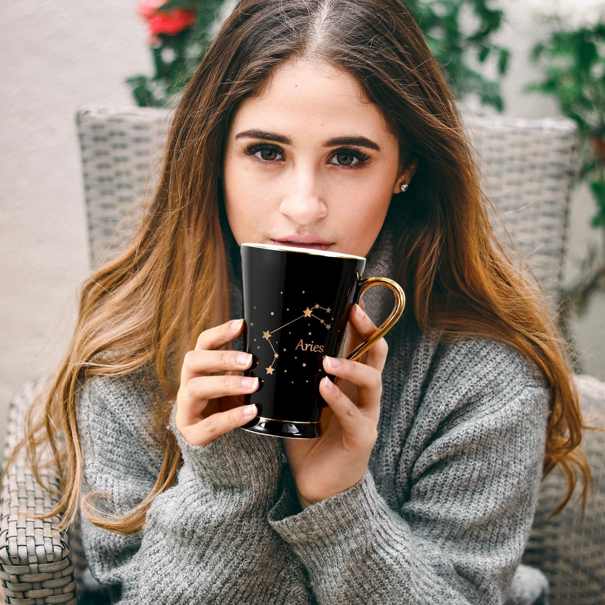 Maustic Aries constellation mug body: celestial design that inspires