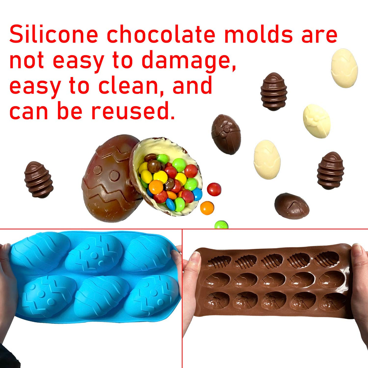 Mauts-inus silicone molds are dishwasher-safe for quick cleanup after baking.