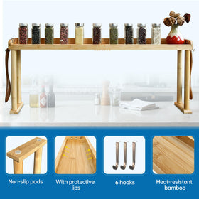 MAVOTER bamboo surface easy to wipe clean after cooking.