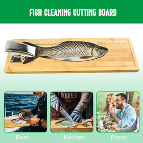 MAVOTER knife sharpener keeps blades sharp for smooth filleting.