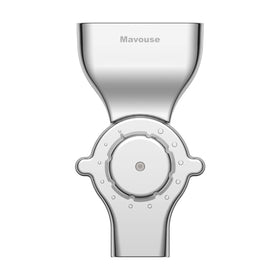 Mavouse grain mill attachment shows the 12-level dial for texture control.