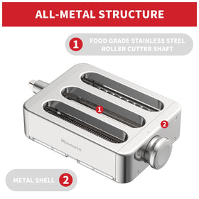 Mavouse spaghetti cutter attachment creates thin strands quickly and evenly