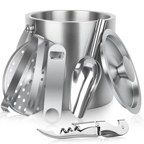 Mawisek 3L ice bucket with lid keeps beverages cold at outdoor events