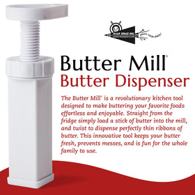 MAX SPACE Butter Mill showing smooth spreading on bread without tearing