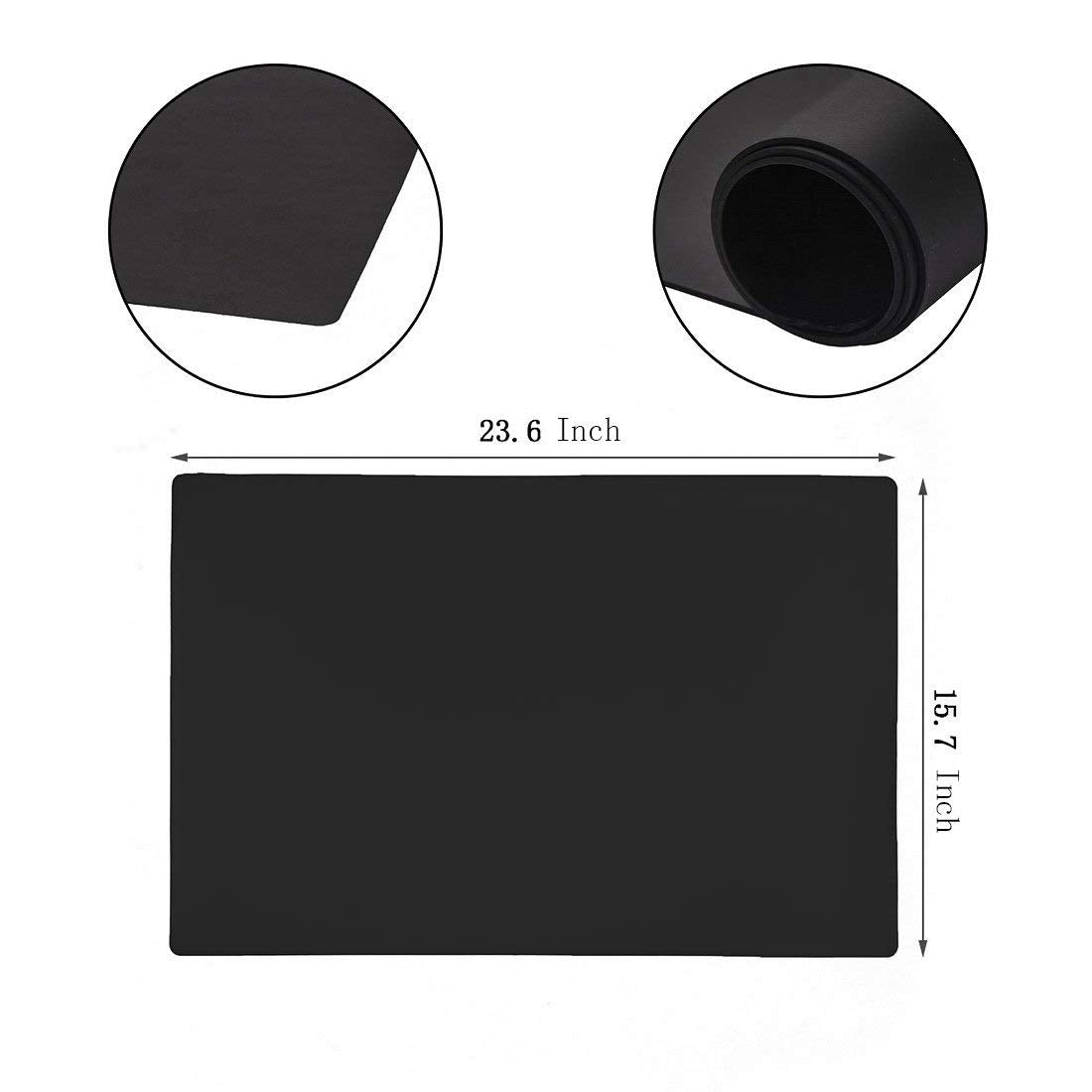Max2co silicone placemat with non-slip surface keeping dishes steady.