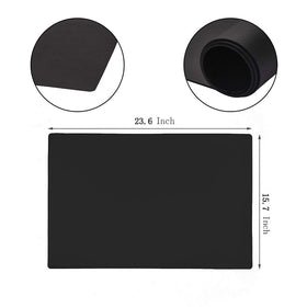 Max2co silicone placemat with non-slip surface keeping dishes steady.