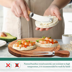 Maxcheck butter fork included for complete serving at gatherings.
