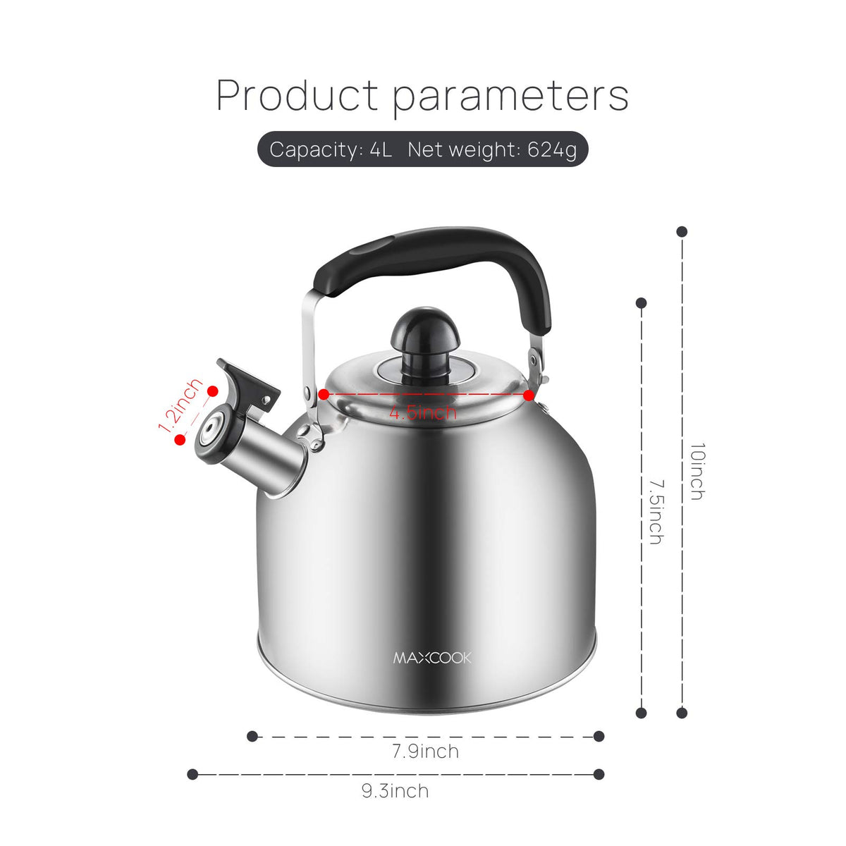 MAXCOOK reversible nozzle cover keeps dust out while cleaning.