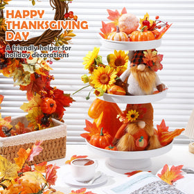 Maxdot three-tier stand with 8, 10, 12 inch diameters fits varied treats