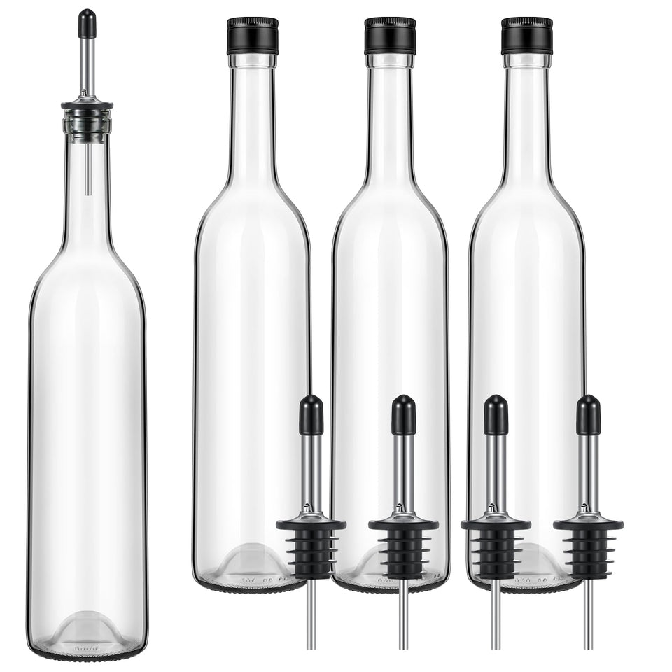 Maxdot long-neck bottle with pourer for precise pours in home use.