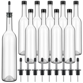 Maxdot long-neck glass bottle with pourer for precise pouring at home bars.