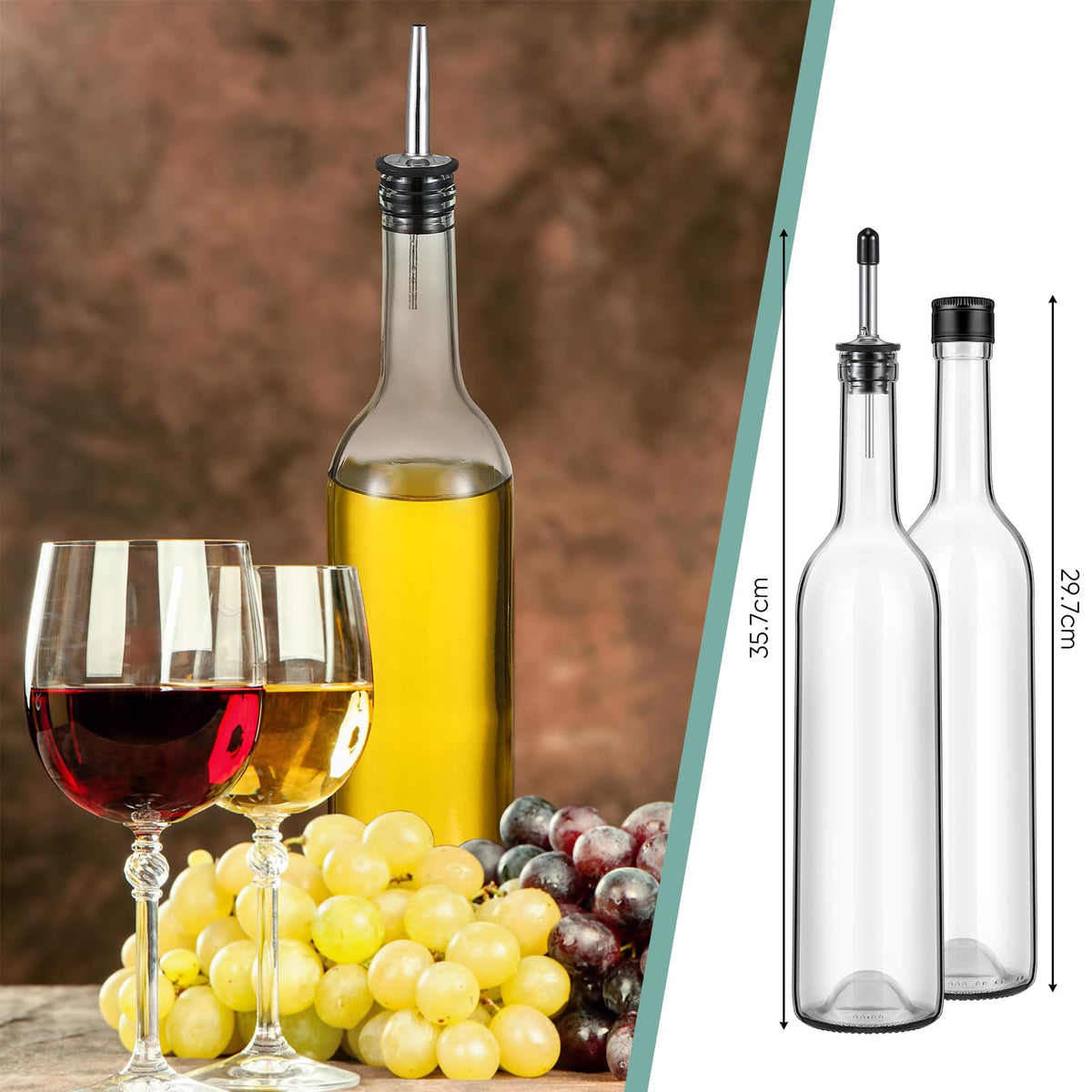 Maxdot stainless pourer detail highlighting durable construction for smooth pouring.