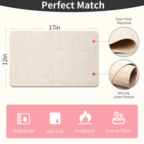 Maxpearl six-pack placemats simplify setup for gatherings and everyday meals.