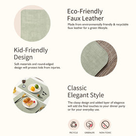 Maxpearl indoor outdoor placemats suited for picnics and patios.