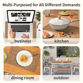 Maxpearl placemats set6 deliver coordinated dinnerware styling.