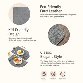 Maxpearl heat-resistant placemats guard surfaces from hot dishes up to 212°F.