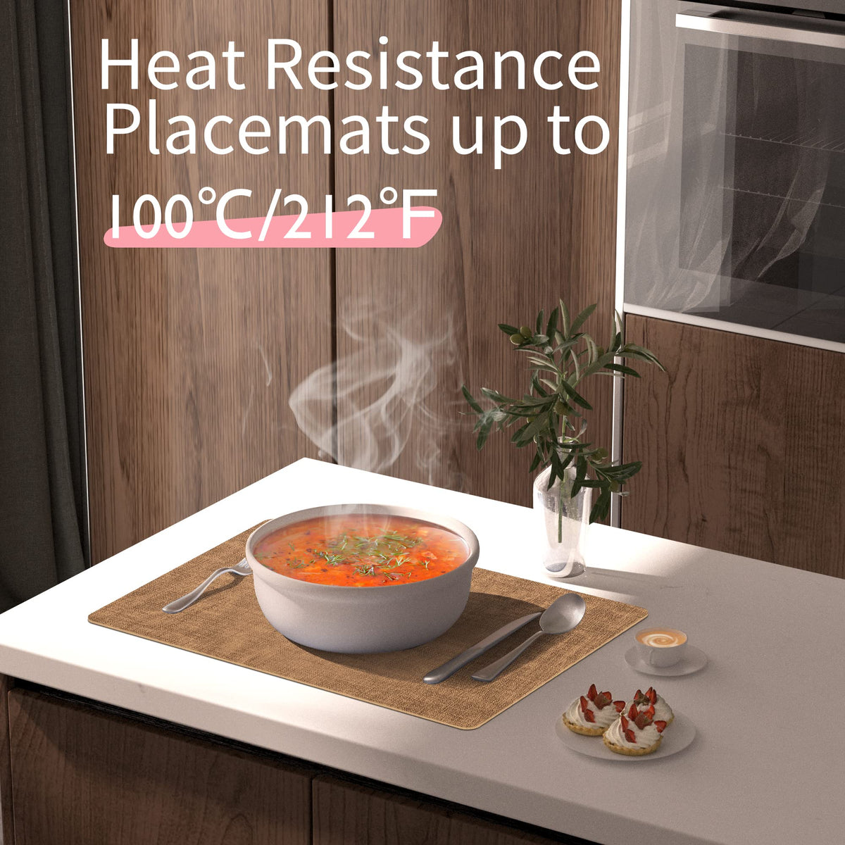 Maxpearl placemats suitable for indoor and outdoor dining, ideal for picnics and gatherings.
