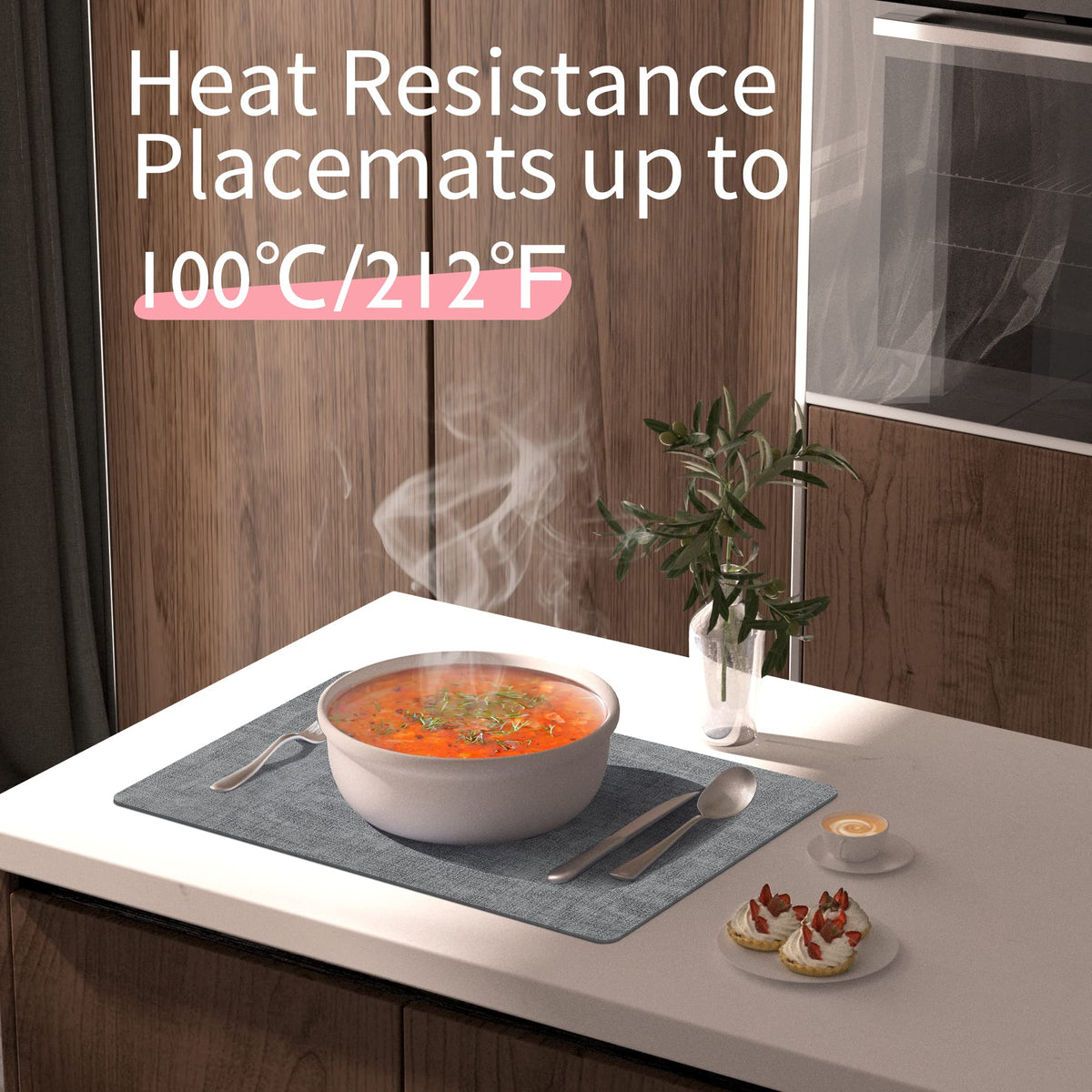 Maxpearl indoor-outdoor placemats endure spills and outdoor use with ease.
