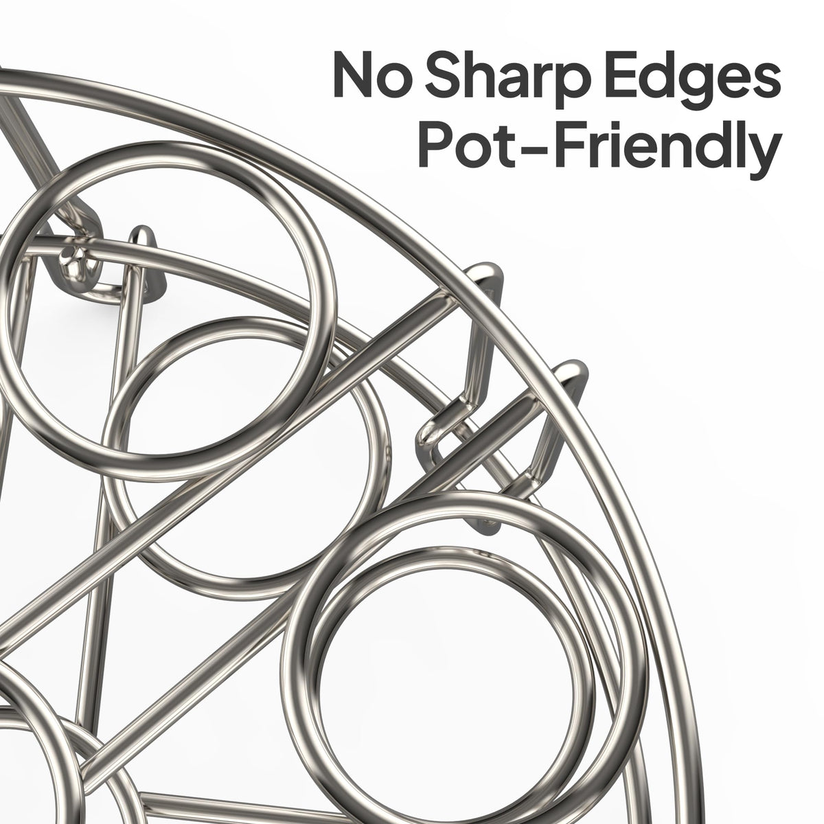 Maxracy foldable design stores compactly after cooking.