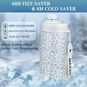 MAXSO leopard cooler makes a stylish gift for cold drink lovers.