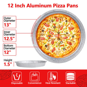MAXTBEE 25-pack disposable pizza pans for quick, mess-free gatherings.