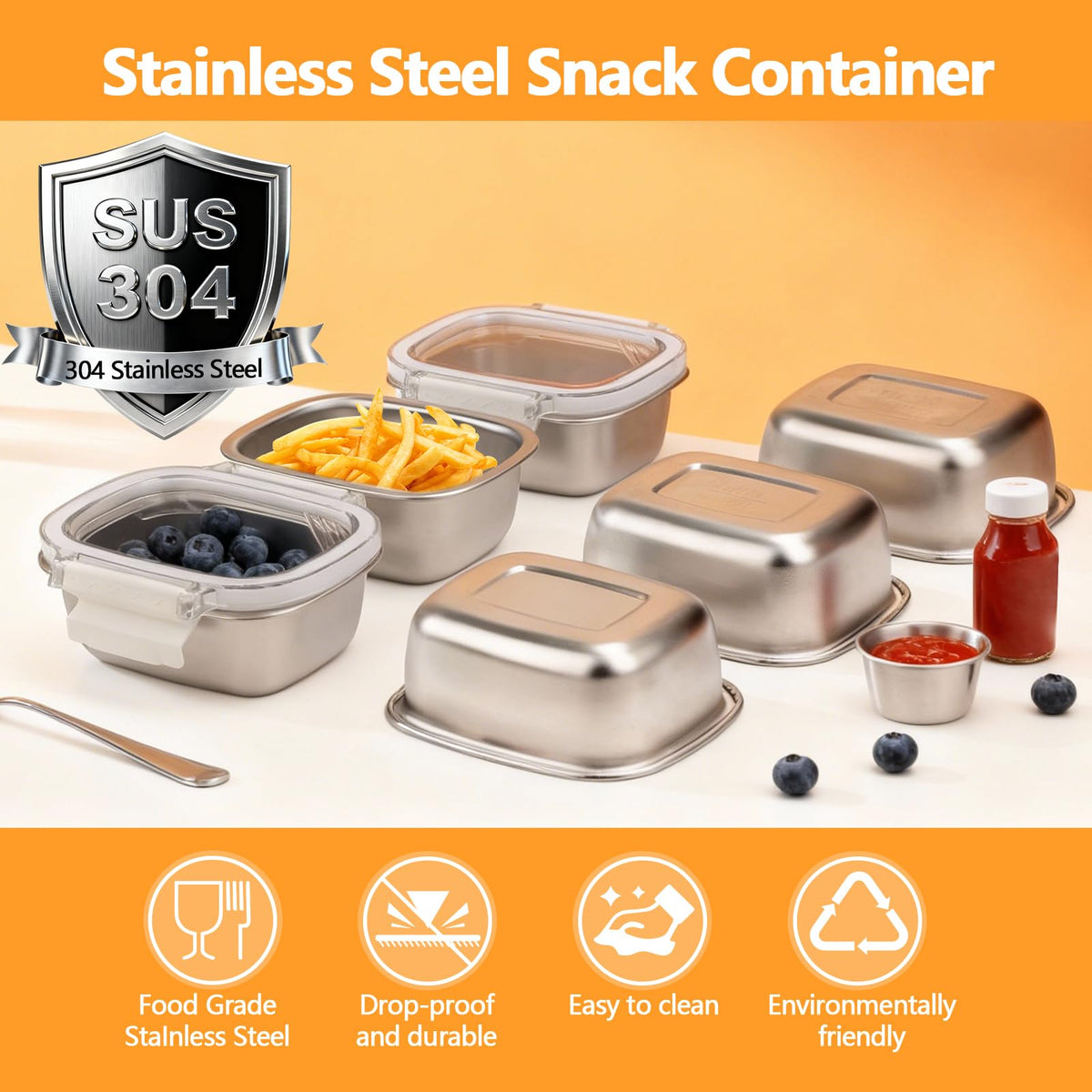 MAXTBEE leakproof lids with silicone seal prevent spills during transport