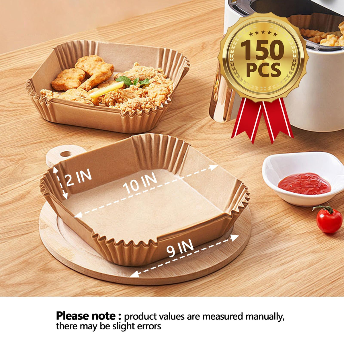 MAXTBEE liner features a non-stick coating for easy food release.