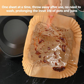 MAXTBEE liner works in air fryer, microwave, and oven.