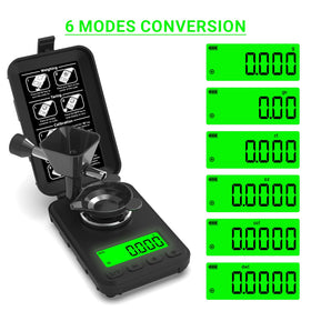 MAXUS precision 0.001g for tiny, accurate increments.