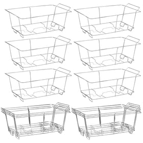 MAXYGIFT chafing wire rack full-size stand keeps serving trays organized at events.