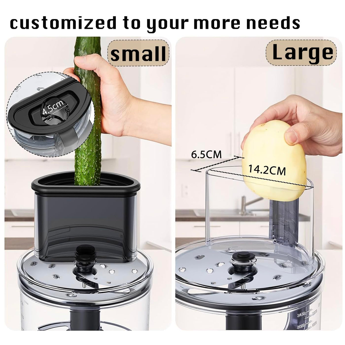 Maydarol 4-speeds control offers precise, customizable processing.