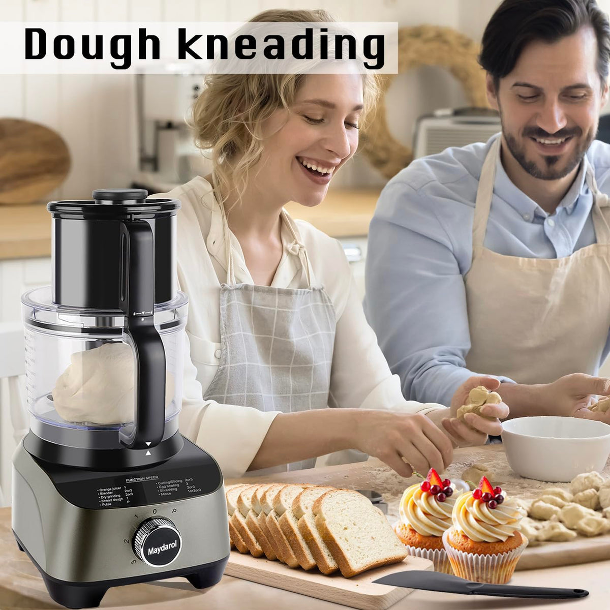Maydarol chopping feature for efficient meat and vegetable prep.