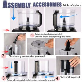 Maydarol dishwasher-safe attachments simplify cleanup after cooking.