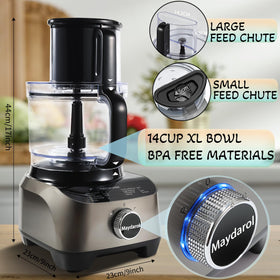 Maydarol dishwasher-safe parts simplify cleanup after meals.
