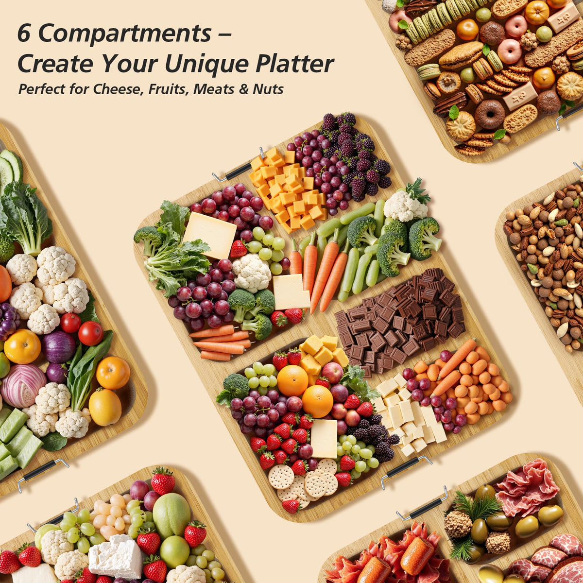 MAYELM charcuterie board easy-clean design simplifies after party cleanup