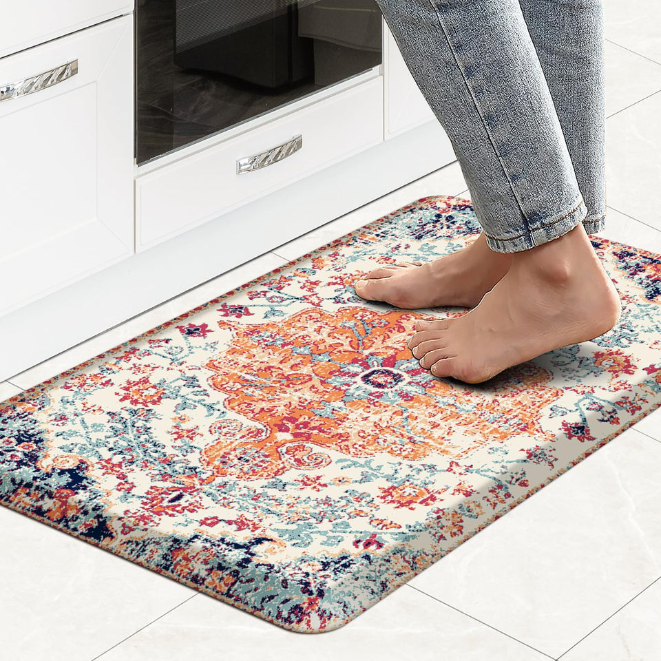 MAYHMYO Boho Kitchen Mat anti-fatigue for comfortable standing