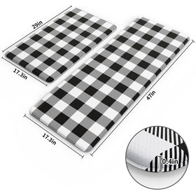 MAYHMYO cushioned floor mat provides standing comfort for busy meal prep