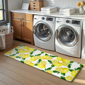 MAYHMYO lemon kitchen mat ideal for kitchen sink area—reduce fatigue during cleaning