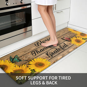 MAYHMYO Sunflower mat anti-fatigue foam provides cushioned support