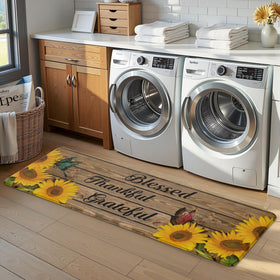MAYHMYO Sunflower mat durable material withstands daily use