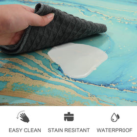 MAYHMYO non-slip backing on a tiled floor